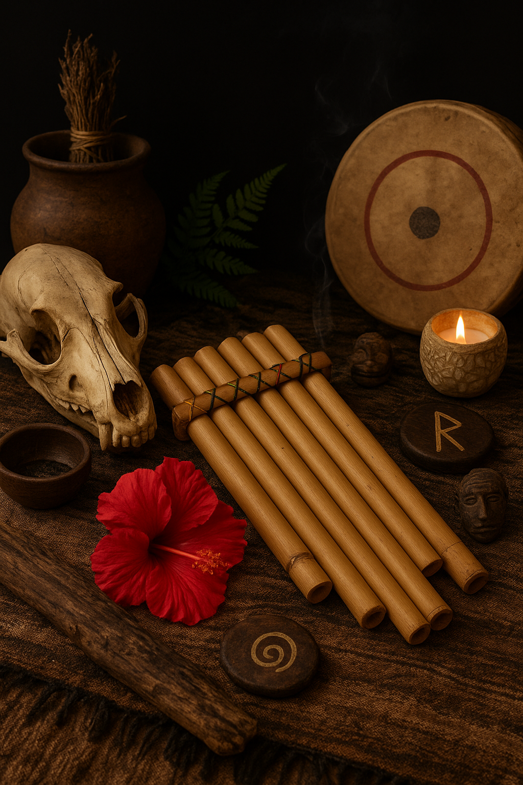 Zampoña chamánica kundalini tribe - instrumento andino ritual