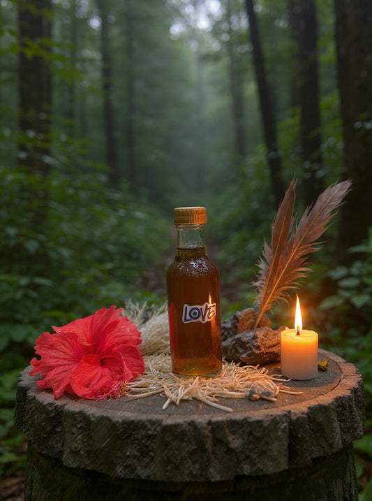 altar con agua florida chamanica para rituales Kundalini Tribe