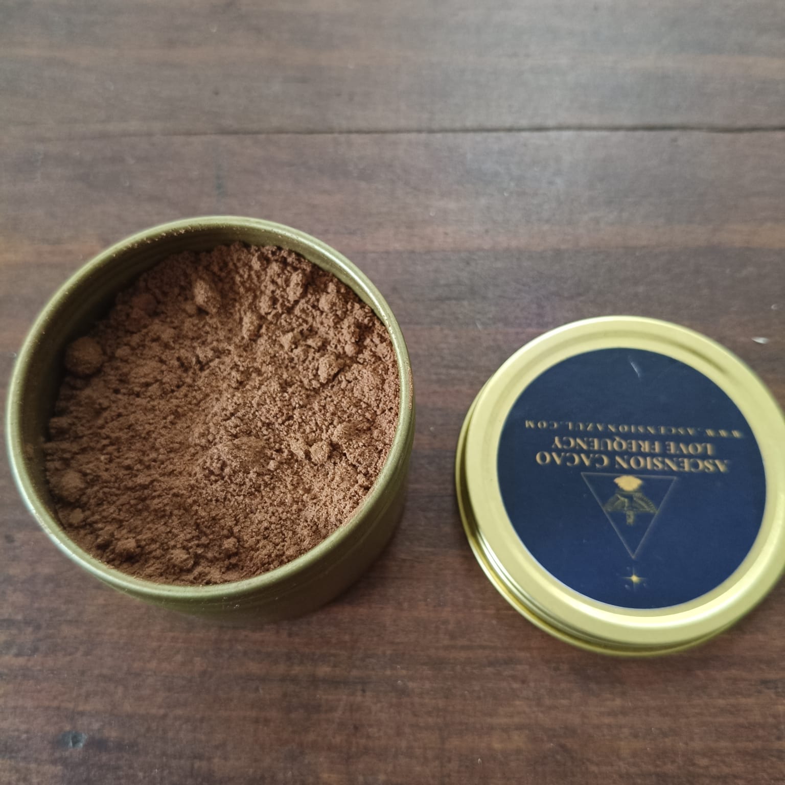 Cacao ceremonial en polvo artesanal Kundalini Tribe para rituales
